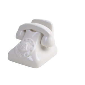 Jonathan Adler Smartphone Docking Station - White Porcelain Rotary Telephone